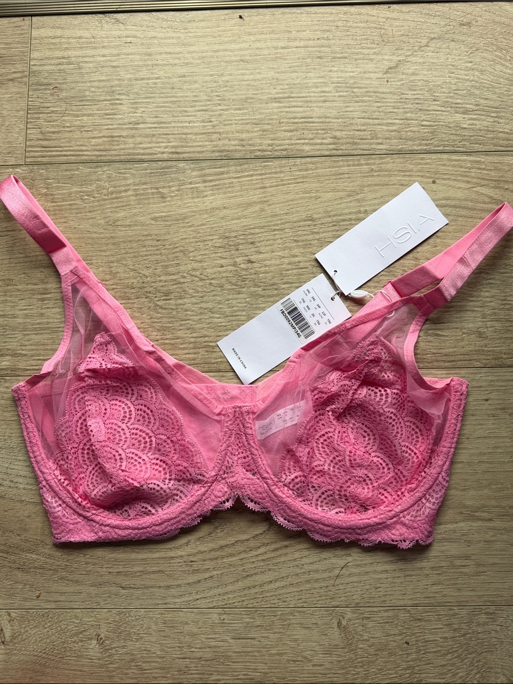 HSIA Pink Lace Mermaid Underwire Bra